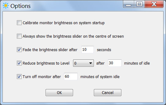 BrightnessOptions